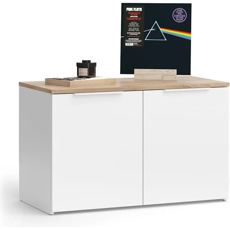 Vicco 'Wido' Kommode mit 2 Türen, Holzspannplatte weiß, 80 x 50 x 40 cm – Bild 7