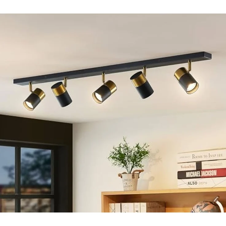 Arcchio Deckenstrahler Evaro, Metall, Schwarz IP20, 5 x 8 W LED – Bild 2