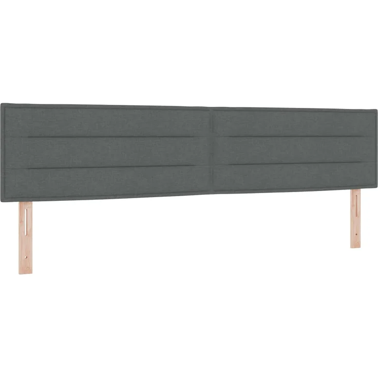 vidaXL Boxspringbett mit Matratze Dunkelgrau 200 x 200 cm Stoff 3451539 – Bild 4