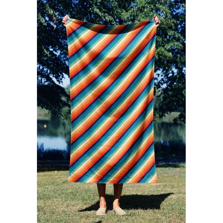 Mijolnir 'Rainbow Lines 70' Strandtuch, Mehrfarbig, 70 x 130 cm – Bild 1