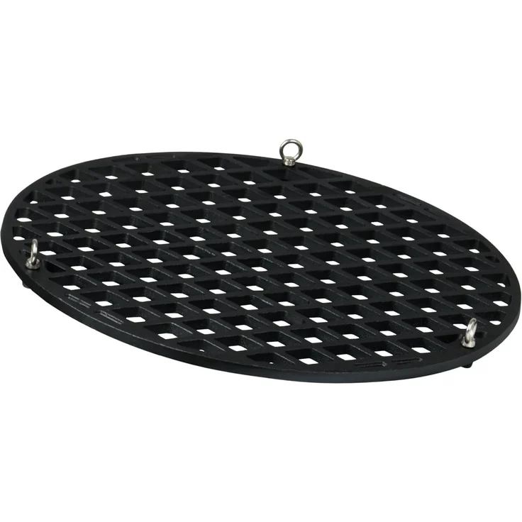 BBQ-Toro Grillrost Gusseisen Grillrost Ø 54 cm, Grillrost mit Seilaufhängung, Aufhängungen lassen sich bei Bedarf einfach entfernen – Bild 5