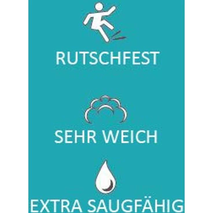 ADOB Badematte Premium Badezimmerteppich, Stein Optik, rutschfest, 50x80 cm, lichtecht, ruschtfest, Memoryschaum, rutschfest, besonders saugfähig – Bild 7