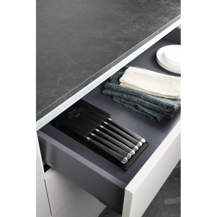 PINTINOX Steakmesser AUDREY mit Sägeschliff, im 6er Klarsichtkarton (6 Stück), designt von dem Künstler Marcell Ziliani – Bild 3