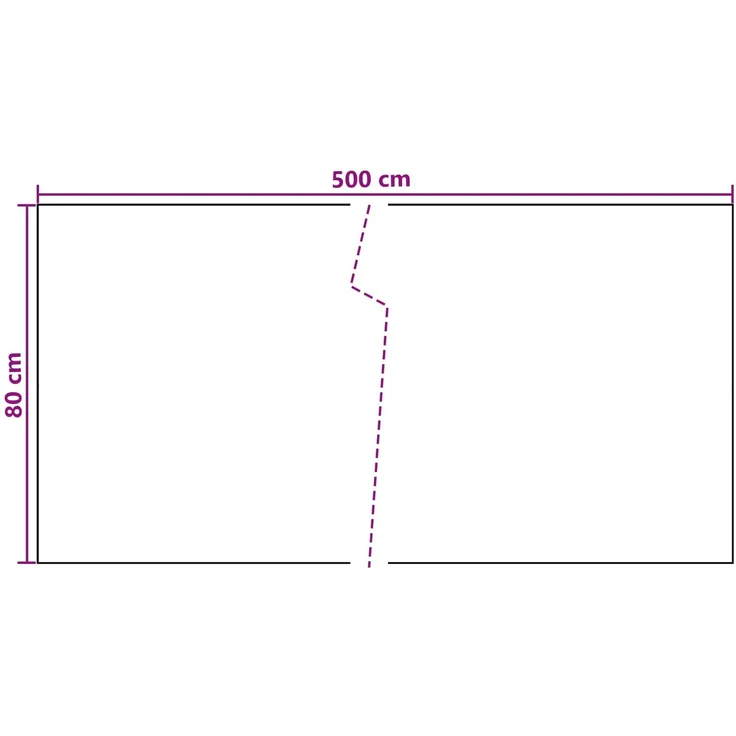 vidaXL Balkonsichtschutz Dunkelgrau 500 x 80 cm Poly-Rattan 42032618 – Bild 5
