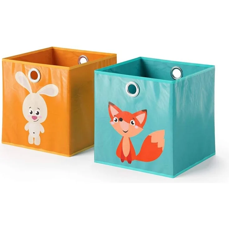 Faltbox Orange/Blau 30 x 30 cm 2er Set Vicco – Bild 1