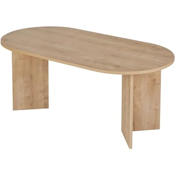 Skye Decor Esstisch Sablin (1-St, 1 Tisch), modernes Design, stabile 180 x 90, Oval Tischplatte
