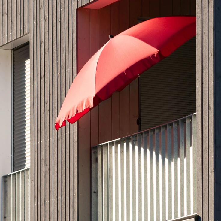 osoltus Sonnenschirmhalter Balkongeländer Klemmsystem Schraube Schwarz – Bild 2