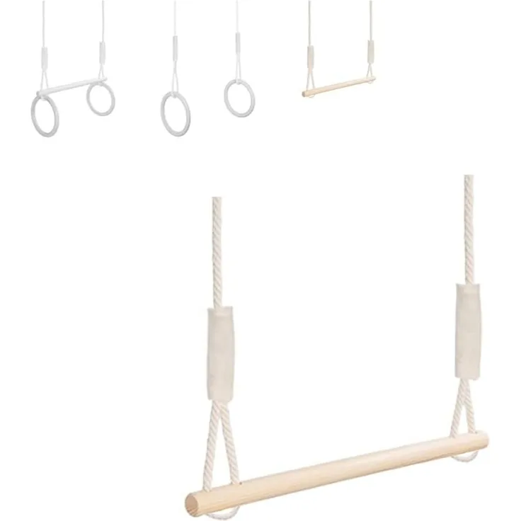 MAMOI® Trapez Schaukel Turnringe Trapez | Kinder Turnringe Turnringe Schaukel | Turnringe Kinder Trapez | Turnringe Trapez Schaukel Kinder | CE | 100% ECO | Made in EU