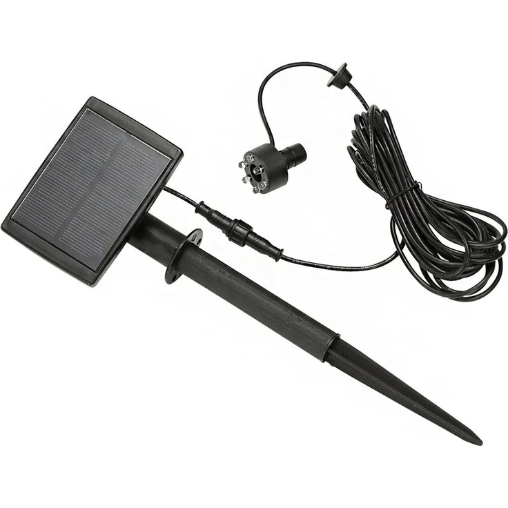 Dehner Solar LED-Universalbeleuchtung, Ø LED-Kopf 3 cm, Kunststoff, schwarz – Bild 1