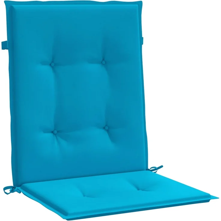 vidaXL Gartenstuhlauflagen für Niedriglehner 2 Stk. Blau 100x50x3 cm 47554 – Bild 4