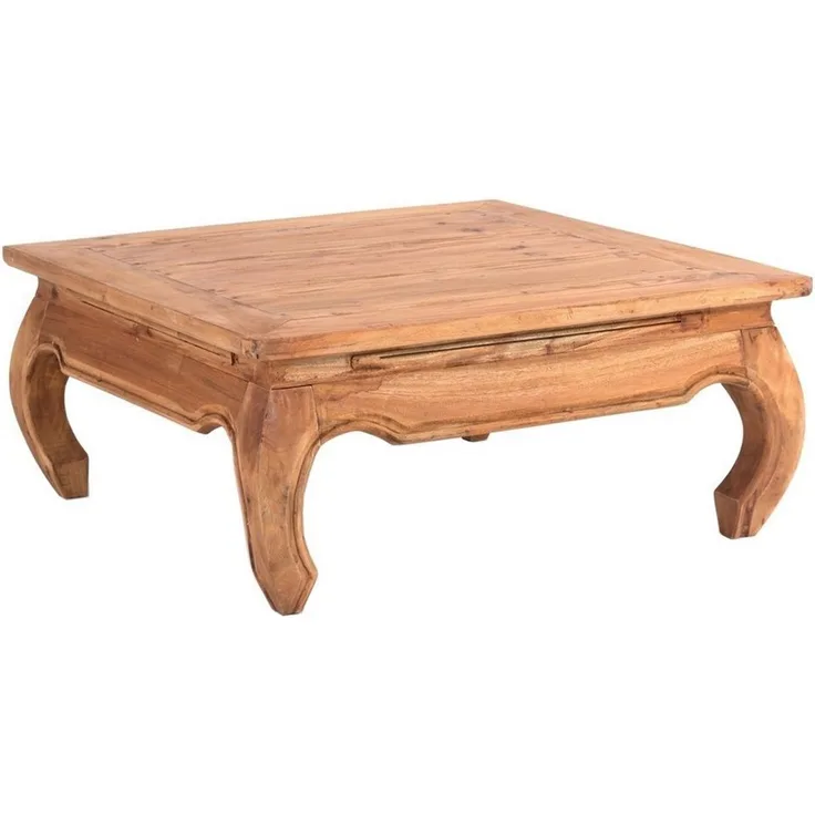 DESIGN DELIGHTS Couchtisch OPIUMTISCH "EAST 80", 80x80x36 cm, Altholz massiv, Beistelltisch