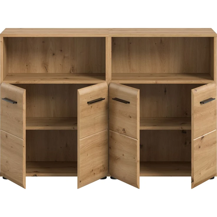 Badkombination (B/H/T: 120x80x30 cm) in Artisan Oak Nachbildung und Artisan Oak Nachbildung – Bild 3