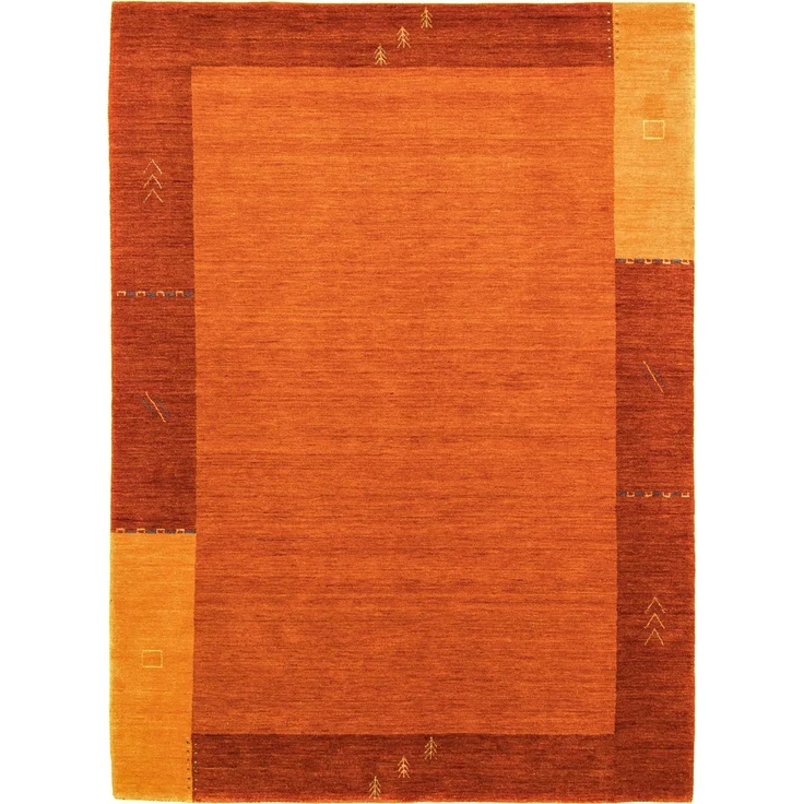 Gabbeh Teppich - Indus »Tella« 350 x 250 cm - rost – Bild 1