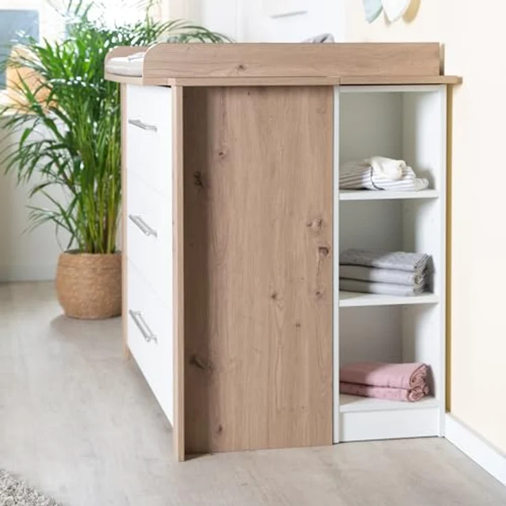 roba Kinderzimmerset 'Malo' - 3-teilig - inkl. Kinderbett 70 x 140 cm - Weiß / Natur – Bild 15