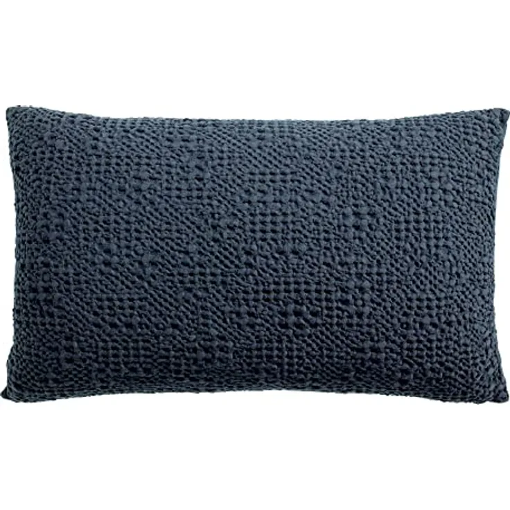 VIVARAISE Dekokissen Tana, stonewashed Baumwolle, 40 x 65 cm, unregelmäßige Wabenstruktur