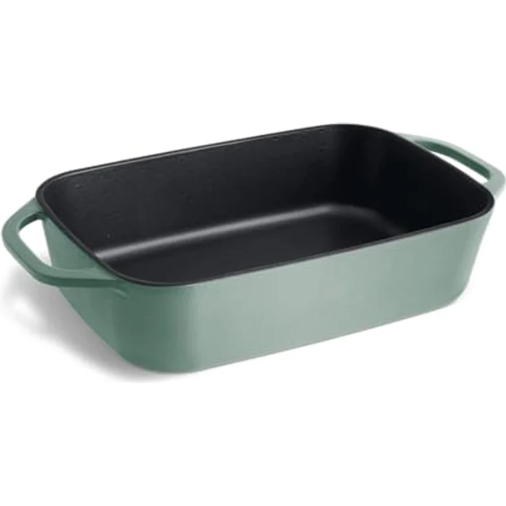 Springlane Auflaufform aus Gusseisen, in verschiedenen Farben – Emaillierte Lasagneform, Gusseisen, Robust, emailliert, für alle Herdarten geeignet – Bild 3
