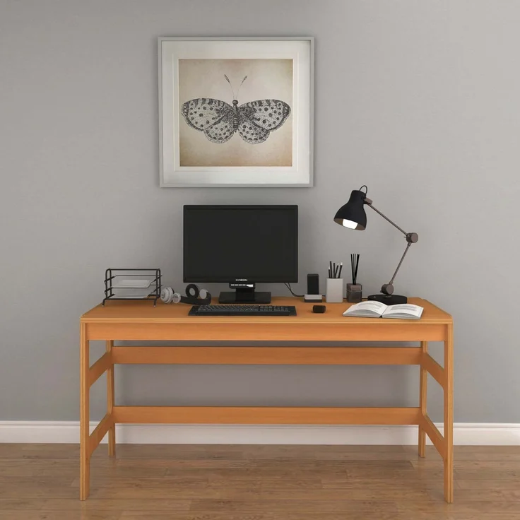 Skye Decor 'CPT4802-150' Schreibtisch mit Bücherregal, Teak, 150 x 75 x 60 cm – Bild 2