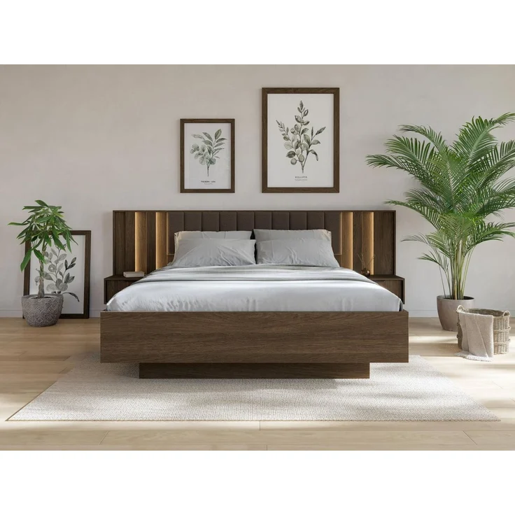 Compleo Bett mit Bettkasten, Schlafzimmermöbel, Doppelbett mit Stauraum, MADE IN EU – Bild 2