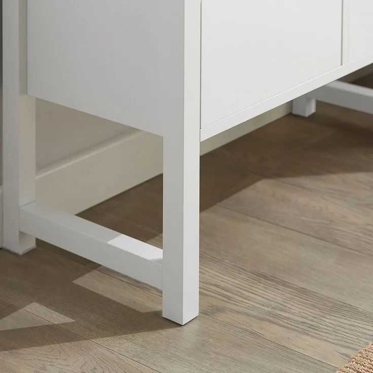 SoBuy FSR88-W Schuhbank, MDF, Lackiert, Weiß, 72 x 46 x 30 cm – Bild 5