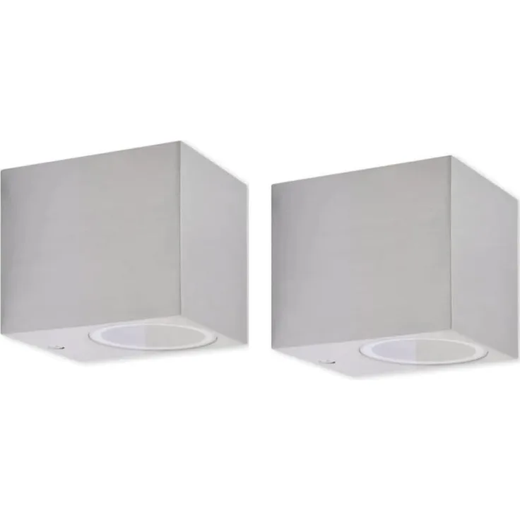 vidaXL Würfel Außenwandlampe 2 Stk 42224
