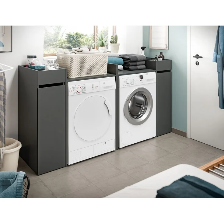 Waschmaschinenumbau Set Flexy in grau 190 x 101 cm – Bild 2