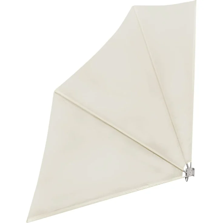 vidaXL Faltbarer Balkonfächer Creme 140×140 cm 41578 – Bild 2