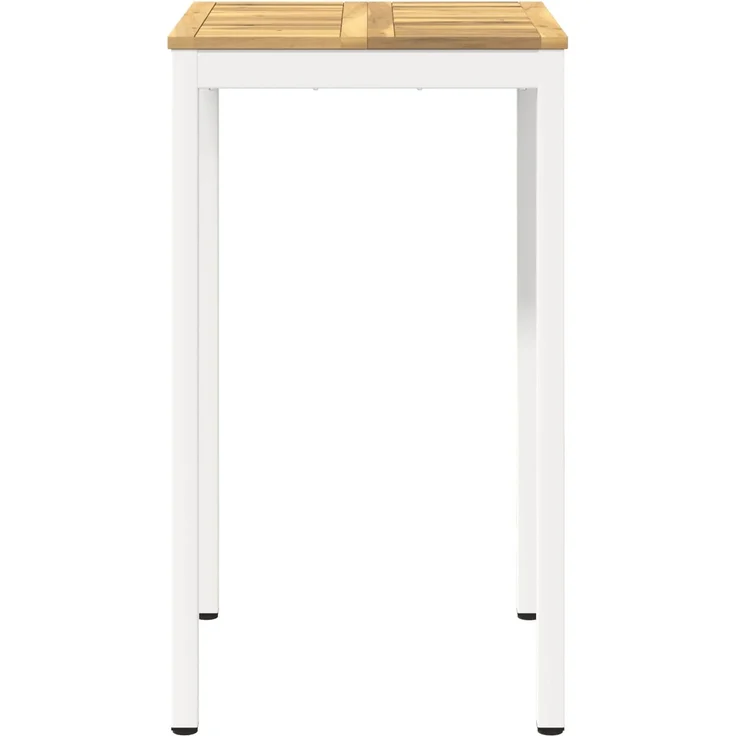 vidaXL Gartenbar-Tisch NAARDEN Weiß gewaschen 60 x 60,5 x 105 cm 901773 – Bild 3