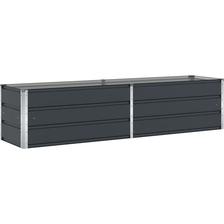 vidaXL Pflanzkübel Anthrazit 195 x 50 x 45 cm Verzinkter Stahl 42018204 – Bild 2
