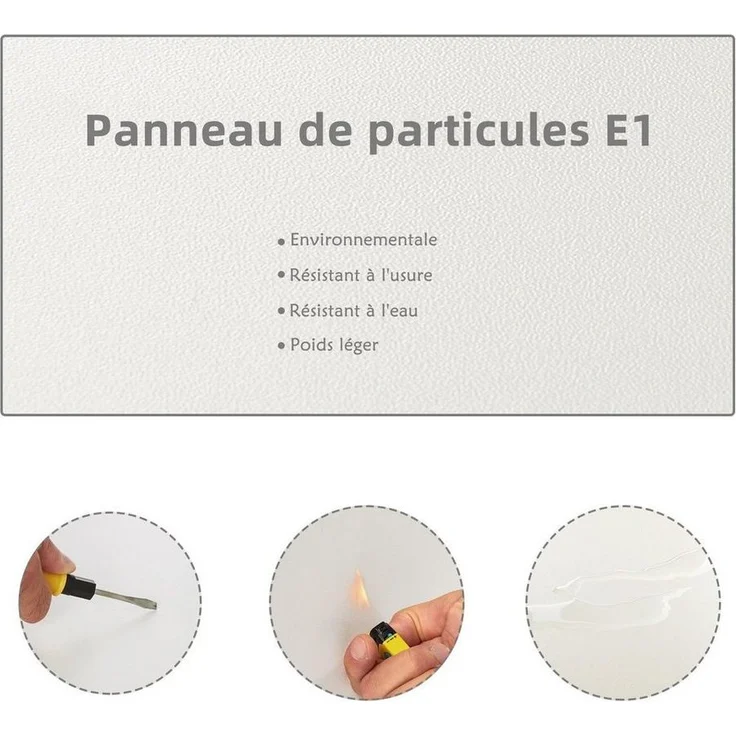 Mondeer Eckschreibtisch L-Computertisch, L-Förmig Schreibtisch mit 2 Ablagen, Weiß – Bild 2