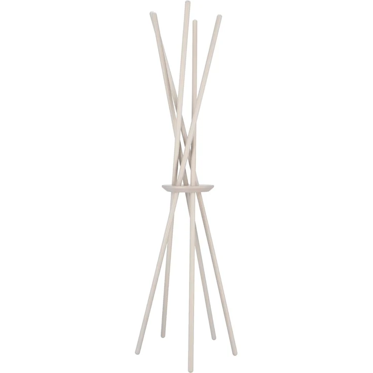 Kleiderständer Walk aus massiver Buche, modernes Design, hellgrau lackiert, von Jan Kurtz – Bild 5