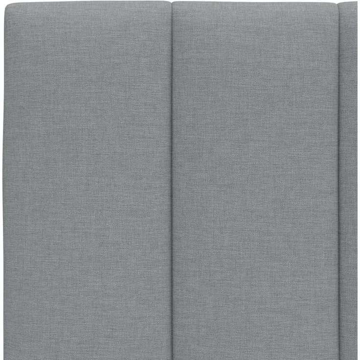 vidaXL Kopfteil-Kissen "Hanko" Hellgrau 160 cm Stoff Grau – Bild 7