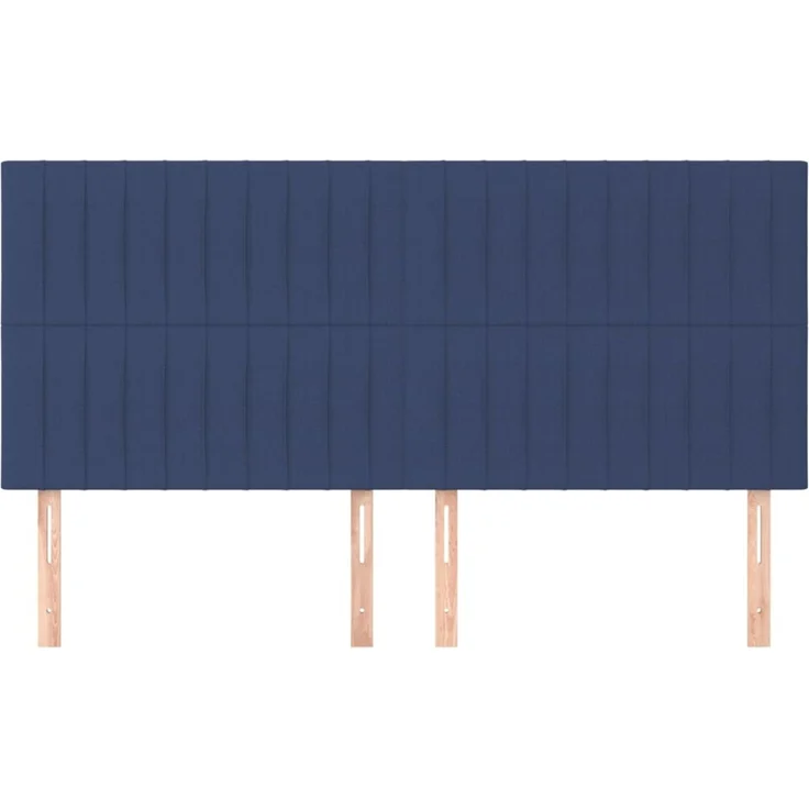 vidaXL Kopfteile 4 Stk. Blau 100 x 5 x 78/88 cm Stoff 3116598 – Bild 3