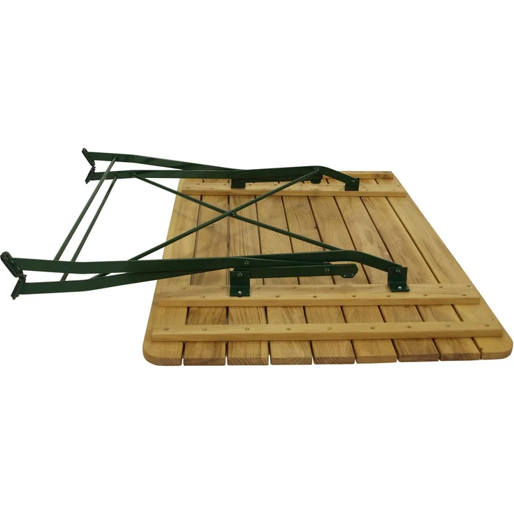 DEGAMO PASSAU Garnitur 5-teilig, Metall + Robinie, grün/natur, Tisch 70x110cm – Bild 4