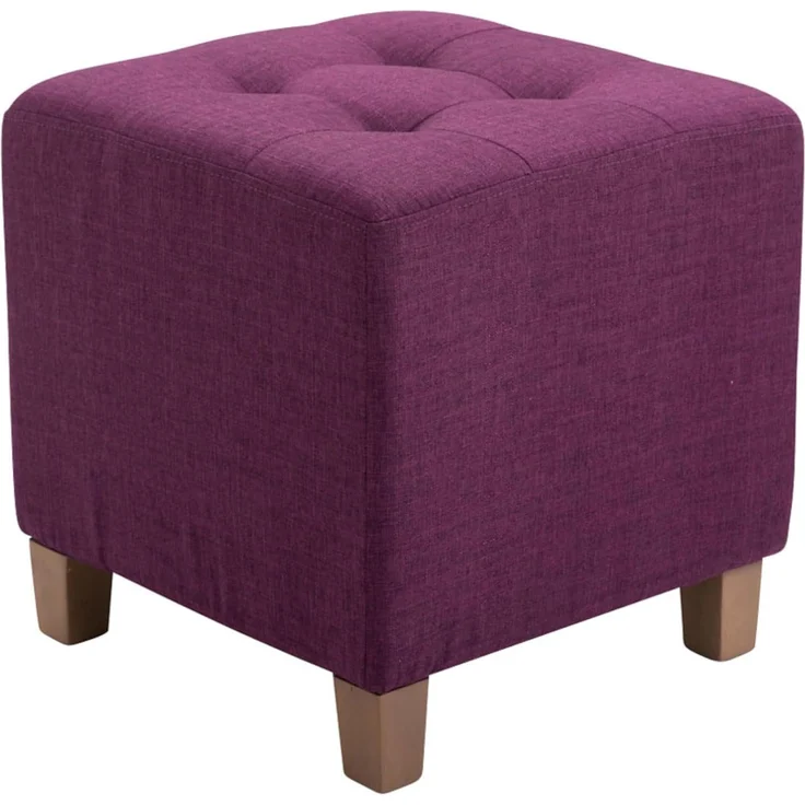 CLP 2er Set Sitzhocker Pharao, antik-hell mit hochwertiger Polsterung - Farbe:lila – Bild 3