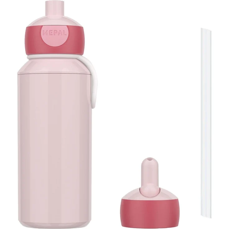 Mepal CAMPUS Pop-Up Trinkflasche Set mit Flip-Up Ersatzdeckel Cool Pink (2025) – Bild 1