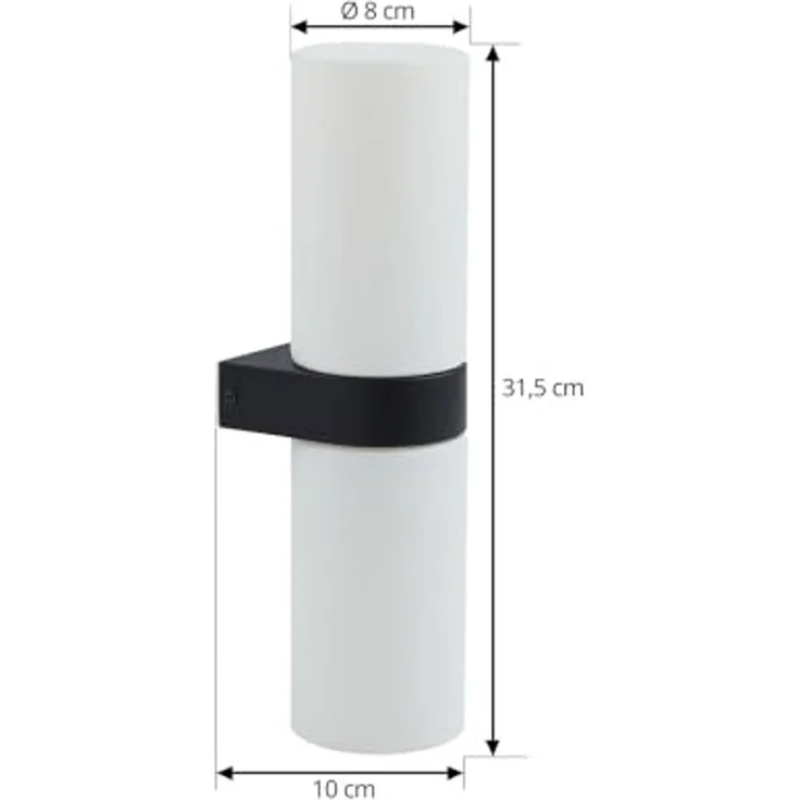 Lucande Wandleuchte Basolo, Weiß IP44, 2 x 10 W LED – Bild 5