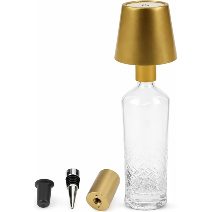 AddLiving LED Flaschenleuchte Gold – Bild 1
