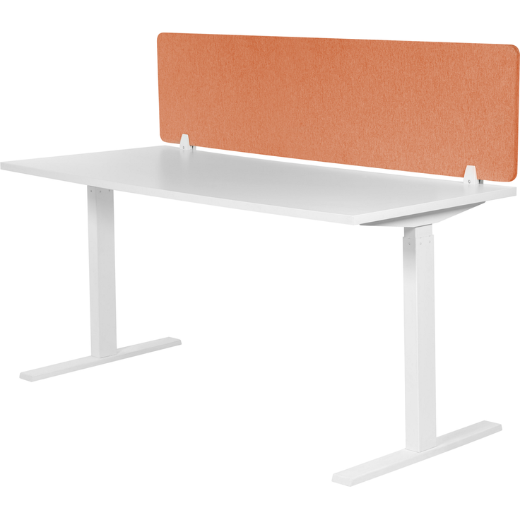 Schreibtischtrennwand WALLY 160 x 40 cm Hellrot – Bild 6