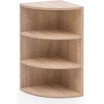 Eckregal, Winkelregal mit 3 Ebenen, Sonoma, 30 x 60 x 30 cm