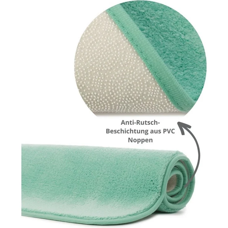 liebling Badematte Badteppich Santos, rutschhemmend beschichtet, schnell trocknend, Polyester, mit Ausschnitt, starke Saugfähigkeit, formstabil, in vielen Farben und Größen – Bild 4