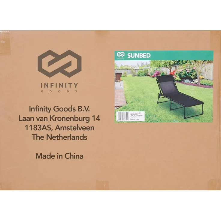 Brixy Sonnenliegen (2er Set) - Faltbar - Inklusive Kopfkissen - Sonnenliegen - Liegestühle - verstellbar - Garten - Wetterfest - Anthrazit – Bild 9