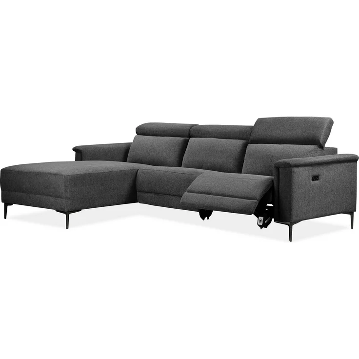 Places of Style Ecksofa Lund, L-Form, 261cm, mit man. o. elektr. Relaxfunktion und USB/ Kopfteilverstellg – Bild 3