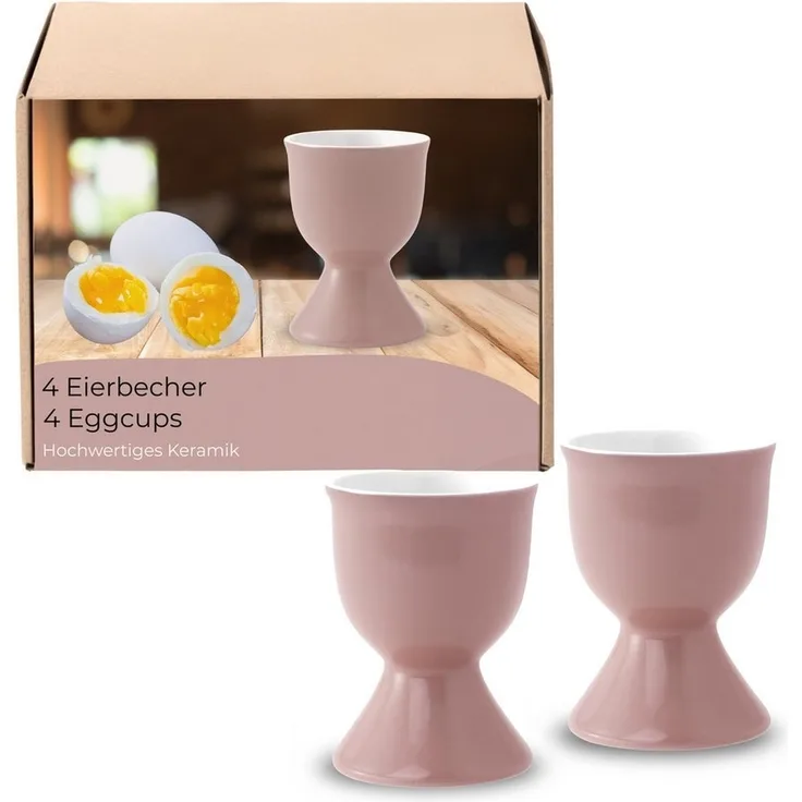 matches21 HOME & HOBBY Eierbecher, (4-tlg), Spülmaschinenfeste Eierhalter für Frühstückstisch