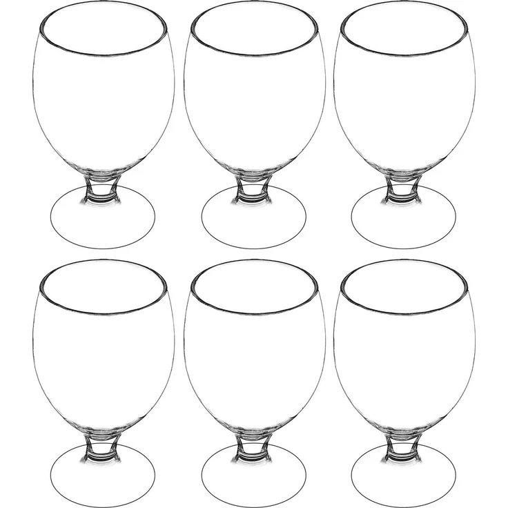 KADAX Biergläser Becher hoch 370ml 6 Stk – Bild 5