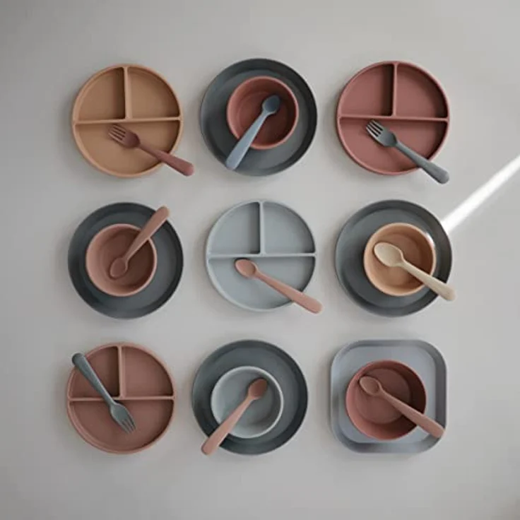 Mushie Mushie -2 Round Smoke plates – Bild 8
