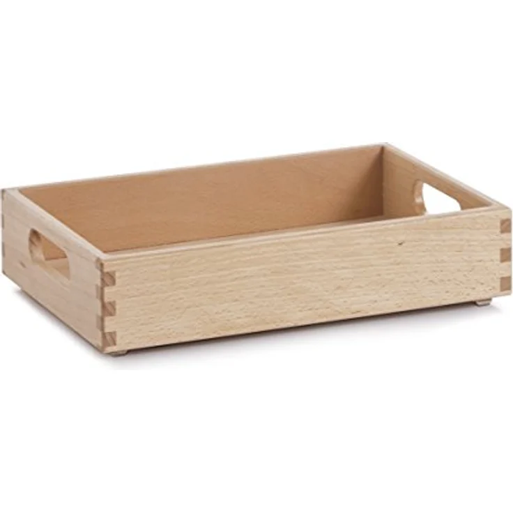 Zeller Present Aufbewahrungskorb Allzweckkiste, Buche lackiert, 30 x 20 x 7 cm – Bild 2