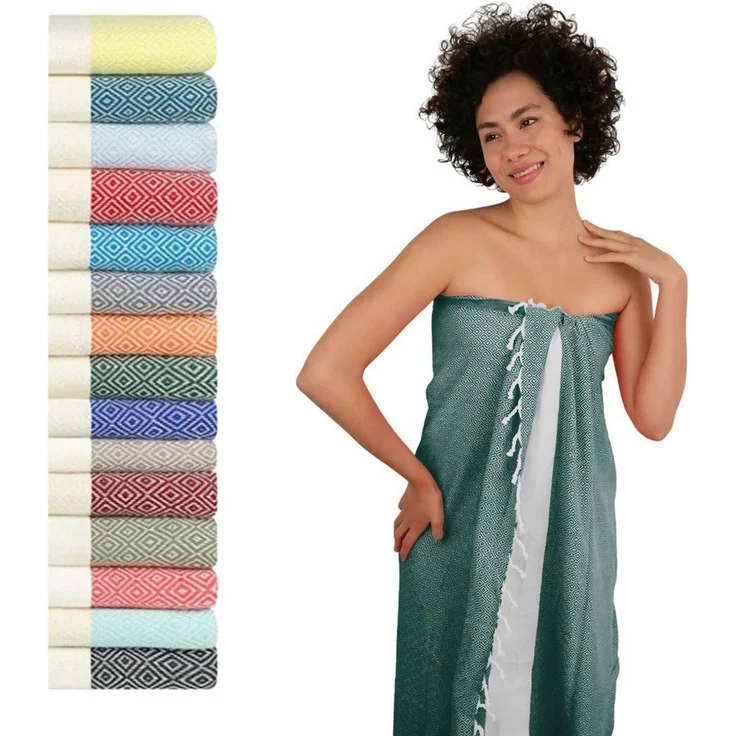 furora HOLIDAY Saunatuch Saunahandtuch Saunatuch Damen + Herren, Hamamtuch groß 100x200 XXL – Bild 2
