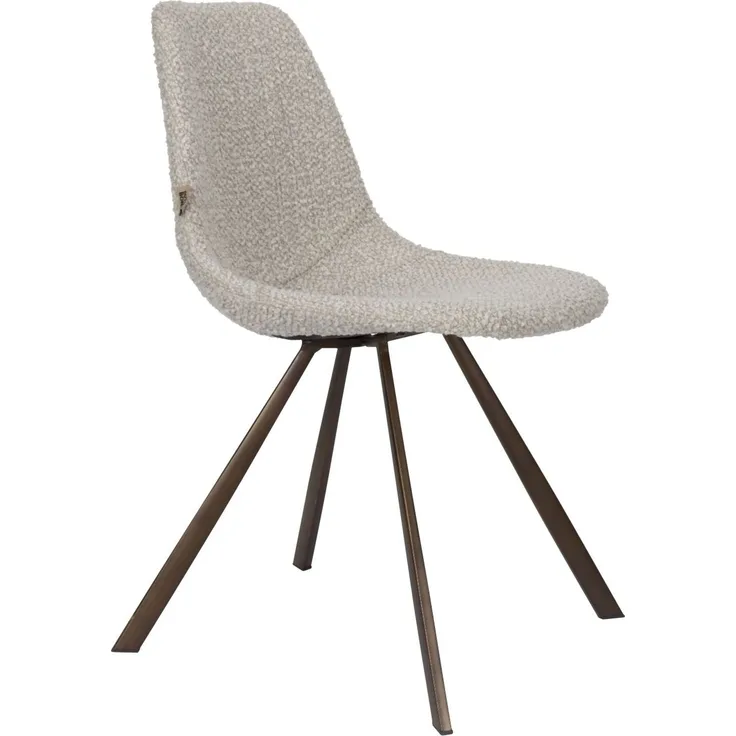 Esszimmerstuhl FRANKY Bouclé Beige von DutchBone
