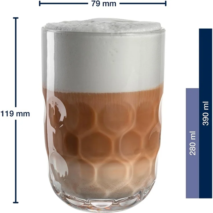 Leonardo GOCCE Latte Macchiato Glas (1) 390 ml 6er Set – Bild 2