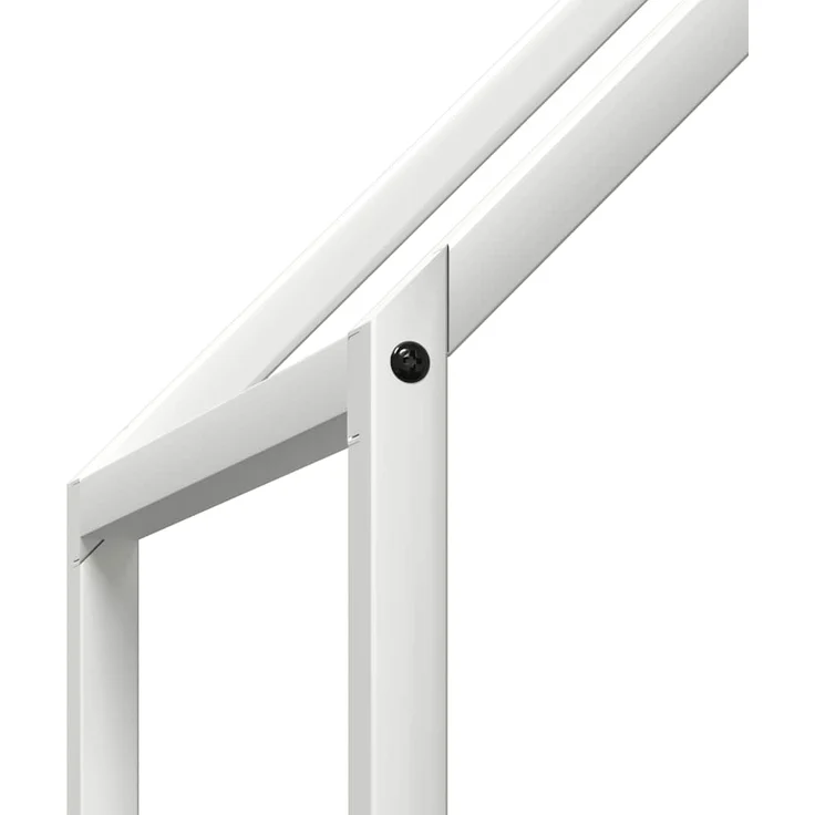 vidaXL Brennholzregal Weiß 60x25x60 cm Kaltgewalzter Stahl 864304 – Bild 6